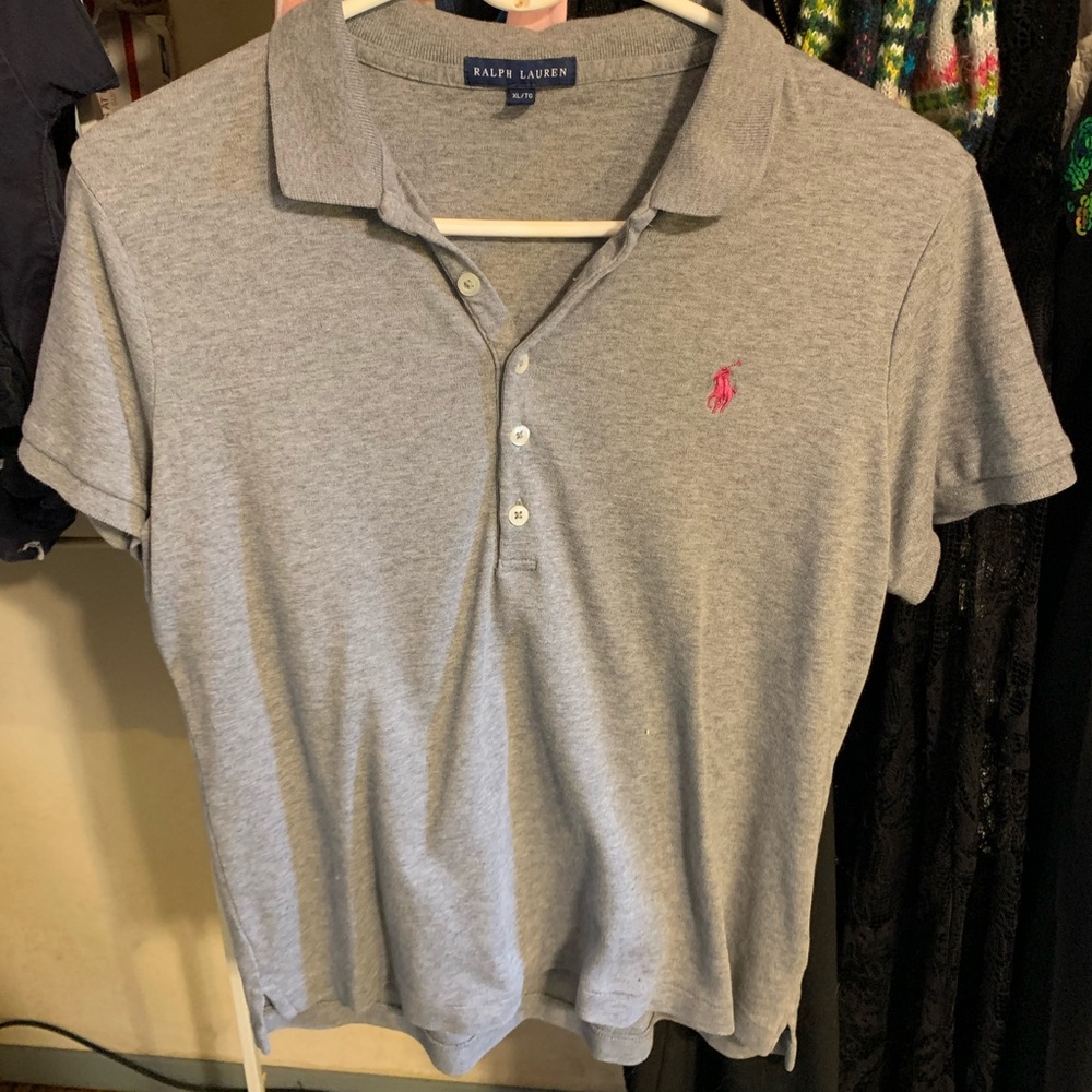 Ralph Lauren gray polo shirt